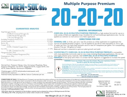 20-20-20 Multi-Purpose Water-Soluble Fertilizer (25 lbs.)