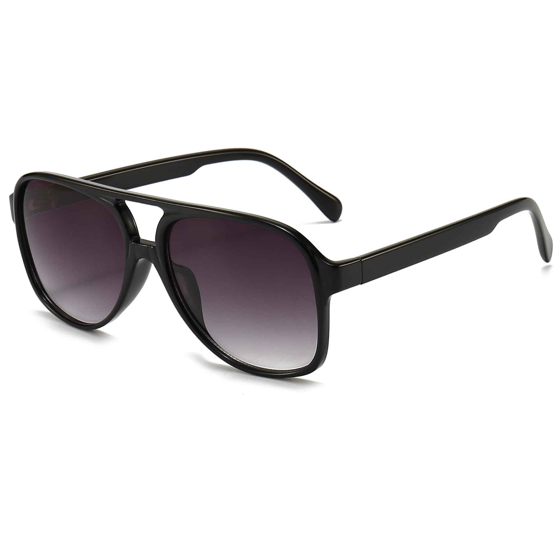 Long Keeper Vintage Pilotenbrille Sonnenbrille Polarisiert für Herren Damen Klassische Retro 70er Sonnenbrille Pilotenbrille Groß mit UV400 Schutz