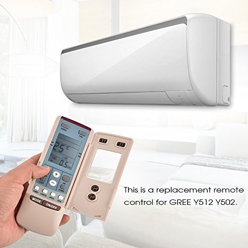 Air Conditioner Remote Control for Gree Y502, Universal Remote Control Replacement for Gree Y512 Y502 Air Conditioner