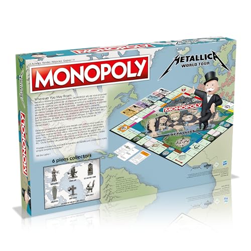 Jeu de société WINNING MOVES Monopoly Metallica Accompagnez le groupe en tournée mondiale - vue 10