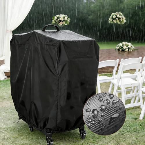Image of Folding Chair Rack Cover for koretech Folding Chair Rack | Waterproof Chair Cart Cover, Dust proof Chair Storage Dolly Chair Holder Covers-14 inch L x 20 inch W x 39 inch H