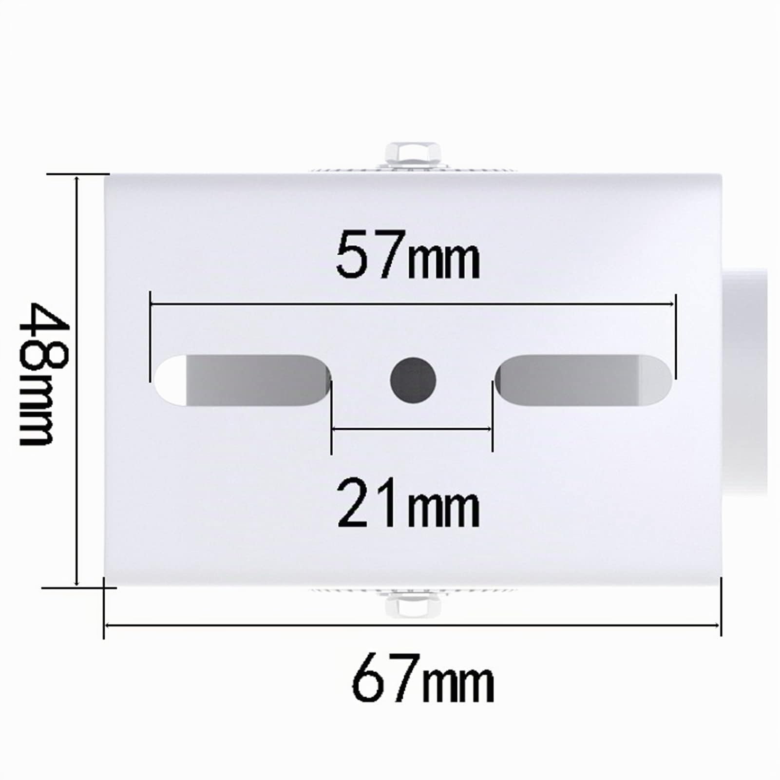 WiTi Poste de Montaje Extensible para cámaras de vigilancia de Seguridad, 40 CM-60 CM Ajustable Soporte de Montaje en Techo para cámara IP CCTV, Metal Sólido Recubrimiento en Aerosol en Polvo