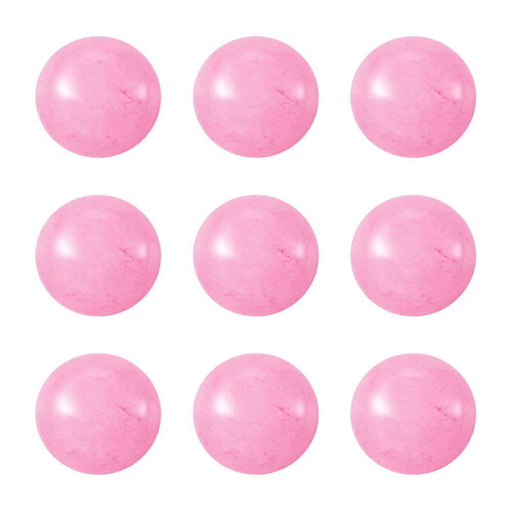 Craftdady 50PCS Flat Round Cabochon 6mm Dyed White Jade Hot Pink Chakra Healing Crystal Half Round Dome Cabs Flat Back Covers For Jewellery Making — image 1