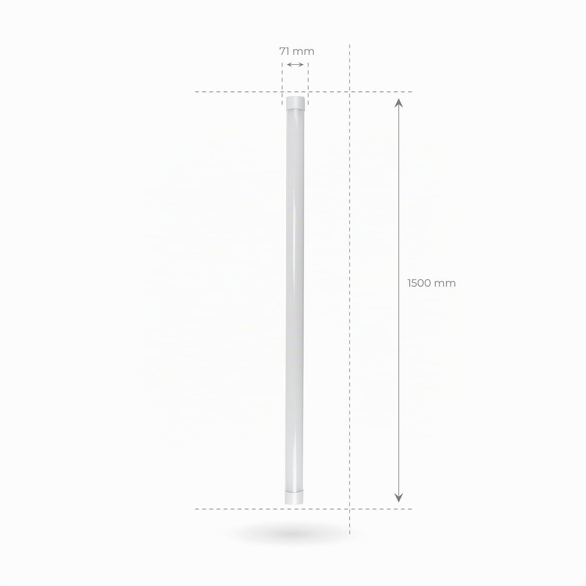 Ledvion - 5er-pack LED Batten T8 Tube 150cm (40W, 6500K, 6000L), Leuchtstreifen, LED-Leuchtstoffröhre Flicker-Free, Deckenleuchten Garage Beleuchtung