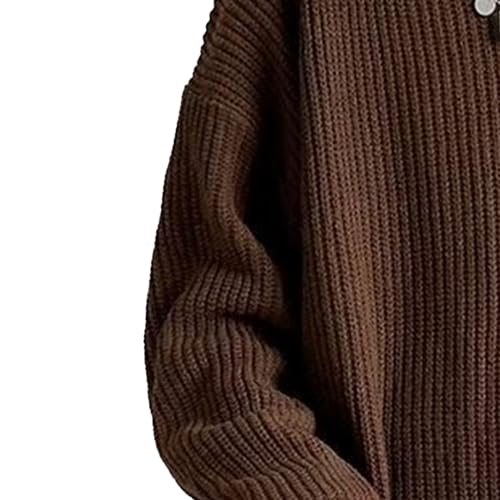 Men's Oversized Crewneck Knitted Sweater Classic Elasticity Sweaters Casual Soft Pullover Streetwear Tops3
