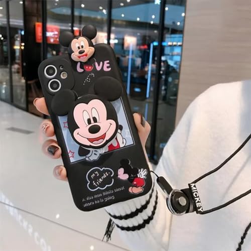 iPhone16 �p �P�[�X �X�}�z�P�[�X �f�B�Y�j�[ �L�����N�^�[ �ی�J�o�[ ��|��/�΂ߊ|�� ���b�v �R�t�� �΂߂��� �~�b�L�[�}�E�X �g�уP�[�X�X ���菝�h�~ �����h�~ �E���ȒP �A�C�t�H��16 �p�J�o�[ Qi ���C�����X�[�d�Ή��iStyle3 i