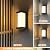 iYogaled Black Outdoor Light Fixtures Wall Mount, IP65 Waterproof Porch Lights Outdoor Wall Sconce, 2 Pack Rectangular Modern Exterior Lighting Fixtures for House Front Door,3-Color Temperature