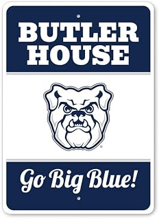 Butler House Go Big Blue Butler University Sign - 10" x 14"