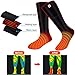 Rabbitroom Men Electric Heated Socks Rechargeable Washable Thick Knitting Thermal Heated Socks for Care Chronically Cold Feet Warm Cotton Crew Socks