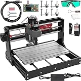 Mrolife CNC 3018 PRO Engraver Machine,3 Axis CNC Router Kit Machine PCB PVC Wood Carving Milling Engraving Machine DIY Mill+5500mw Laser Head