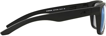 ARNETTE Syndrome AN4217-01/55 Matte Black Sunglasses with Blue Mirror 57mm