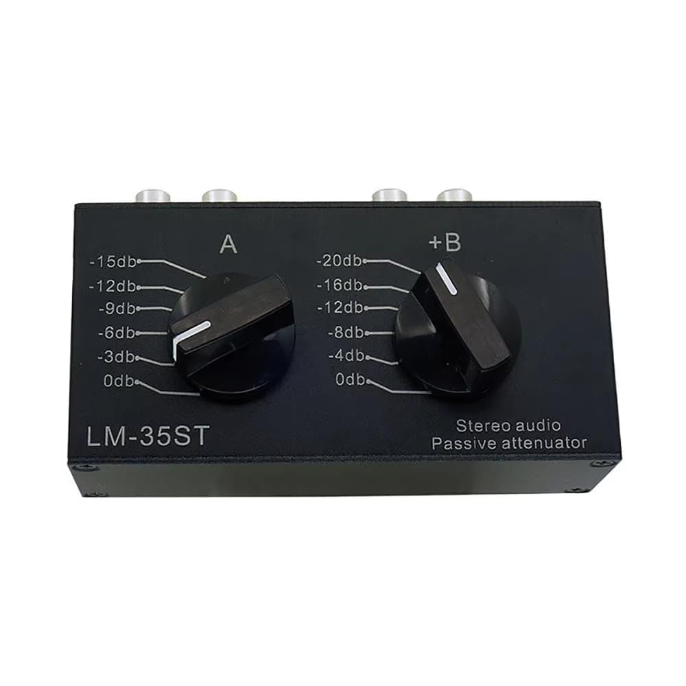 Audio Stereo Passivo a Doppio Canale | Attenuatore di livello del preamplificatore, regolabile senza perdite, tipo combinato, massimo -35 dB
