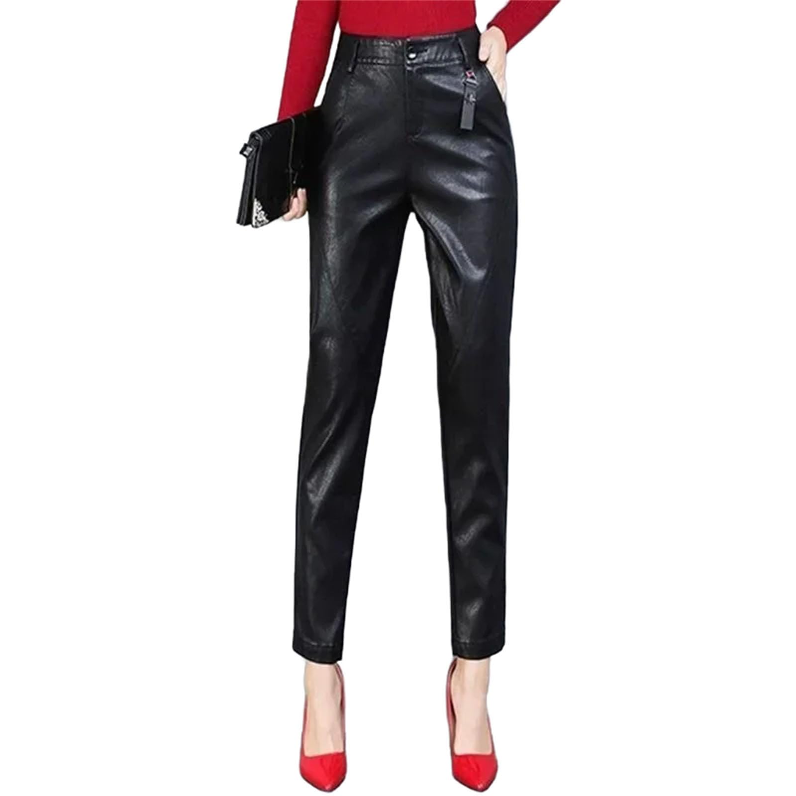 Womens Comfortable Stretch Long Pants Chic Elegant Streetwear Casual Trousers Elastic Trousers