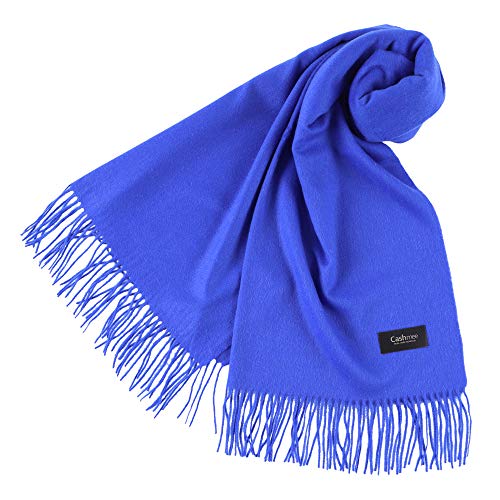 Cashmee70 ベーシックウェーブストール ロイヤルブルー(D3755)（Amazon）