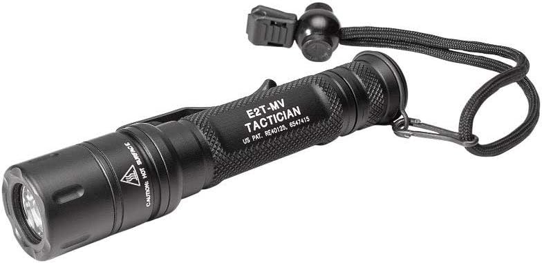 E2T-MV Tactician High-Output LED Flashlight with Maxvision, Black