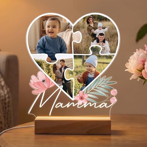 Pictalia - Lampada Personalizzata con Foto - Regalo Festa Della