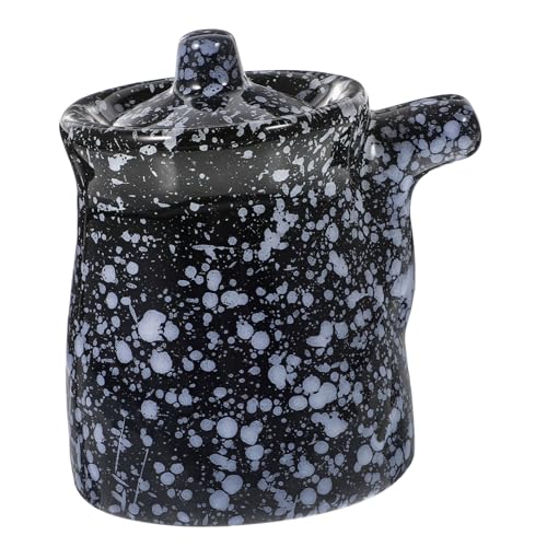 Cabilock Olla De Salsa De Soja De Cerámica Frasco Especiero Tarros De Especias Con Etiquetas Dispensador De Botellas De Aceite Minibotella De Salsa Vinagre De Arroz Salsa De Soja Dulce