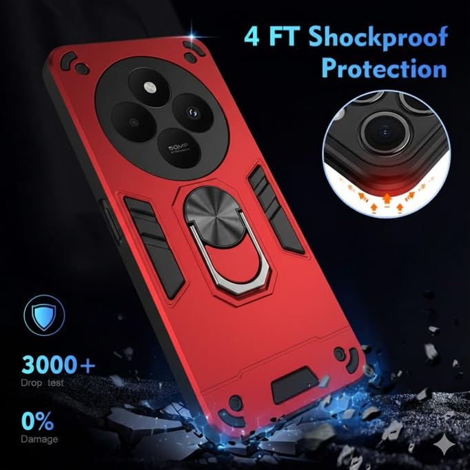 Image of Armor Kickstand Defender Back Cover case Mobile Cover for Poco C75 5G