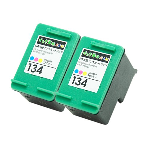 Amazon.co.jp: 【インク革命】 HP用 HP134 リサイクルインク カラー ×2