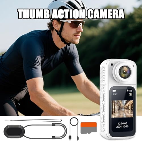 Caméra de sport compacte HD 2.7k POV mini caméscope grand angle pour cyclisme et voyage - 3