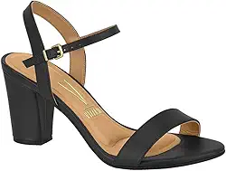 Sandália Feminina Salto Quadrado Mini Glitter Dourado Vizzano 6262.474