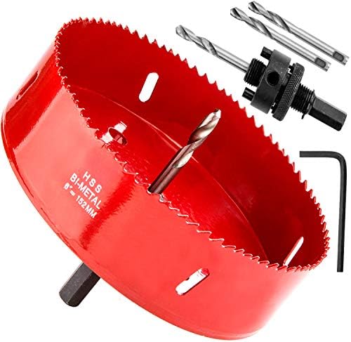 Amazon.com: 6 Inch Bi-Metal Hole Saw 