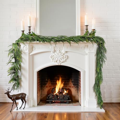 Guirlande de Noël pré-éclairée CHILLSUN, solution déco rapide pour cheminée - 8