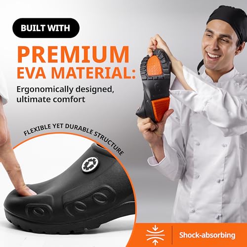 Image of YUNGPRIME Men's and Women's Slip-Resistant Work Shoes - Nursing - Chef Shoes