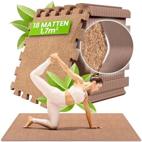 bemaxx Bodenschutzmatte Fitness - Sportmatte Fitnessmatte Gymnastikmatte Puzzlematte Yogamatte Turnmatte Trainingsmatte Spielmatte Fallschutzmatte Laufbandmatte - Gym Workout Pool