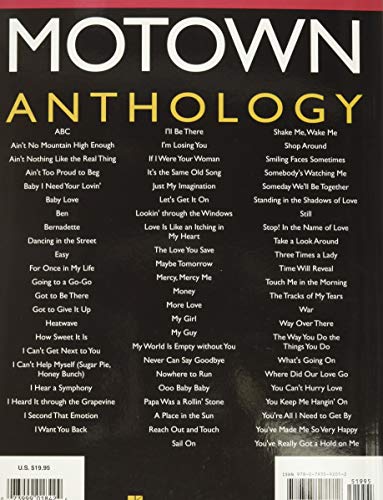 Motown Anthology Collection | Piano Vocal Guitar Sheet Music Songbook | 68 Classic Soul Hits Arranged for Musicians | Legendary Motown Arrangements for Performance and Study - Image 2