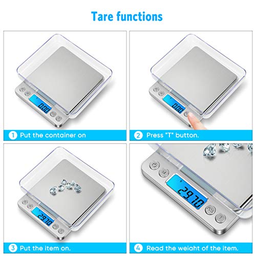 GPISEN Bilancia digitale di precisione, con