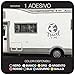 kamiustore Adesivo Travel Time per Camper, roulotte, furgoni, Van, Barche o pareti in Vinile - 1 Adesivo in 2 Dimensioni (Blu, Grande 60x47cm)