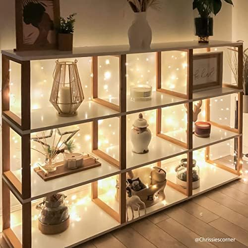 2m x 2m Indoor Copper Firefly Christmas Curtain Wire Lights - 400 Warm White LEDs - Plug in