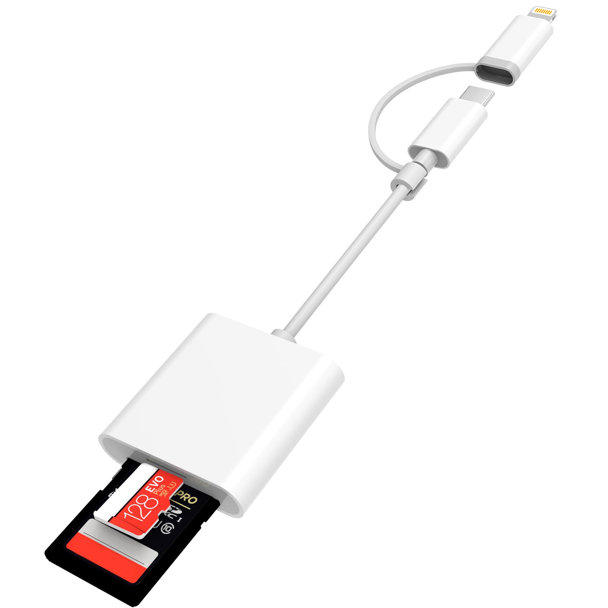 Amazon.com: SD Card Reader for iPhone iPad, Dual Connector (USB