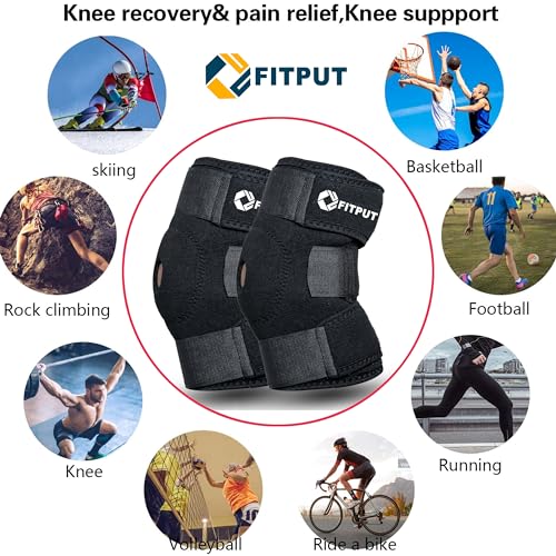 FITPUT Knee Caps for Men & Women, Black - Image 7
