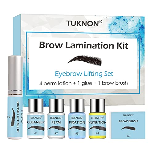 Brow Lamination Kit, Eyebrow Lamination Kit, Brow Lift Kit, Eyebrow Lift Kit, DIY Perm for Brows, Perfect For Eyebrow Salon at Home, Easy to Use, Long Lasting Trendy Fuller Brow Look