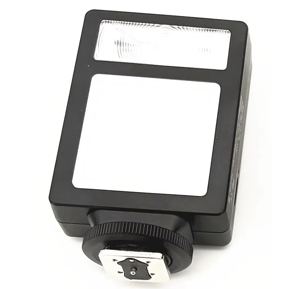 Foco Speedlite Bicolor Ajustable con Luz de Relleno LED 2 en 1 para Cámara Réflex 8