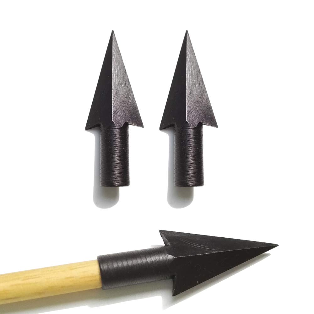 Pointes de Flèche Traditionnelles en Métal Chasse Broadheads Extérieur pour Les Flèches en Bois de Bambou