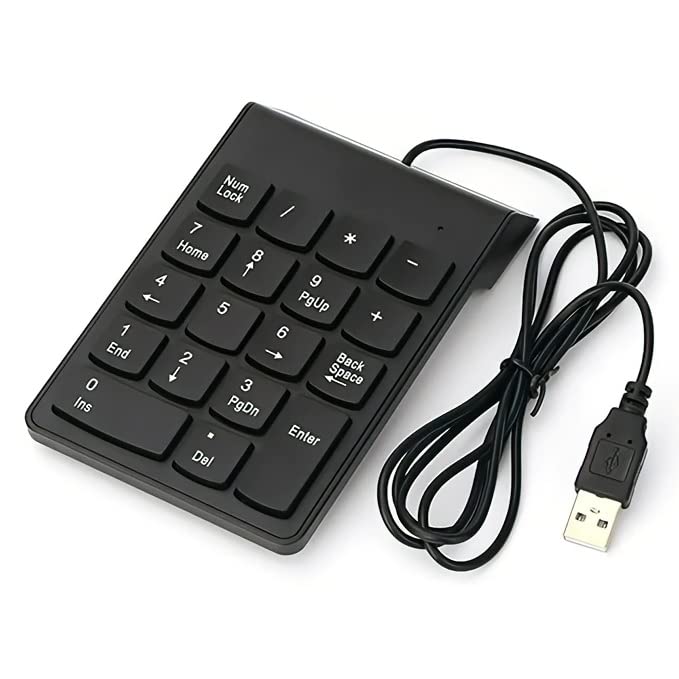 Scalebee USB 2.0 Wired Numeric Keypad Slim Mini Number Pad Digital Keyboard 18 Keys Numpad for iMac/Mac Pro/MacBook/MacBook Air/Pro Laptop PC Notebook Desktop.-image-16