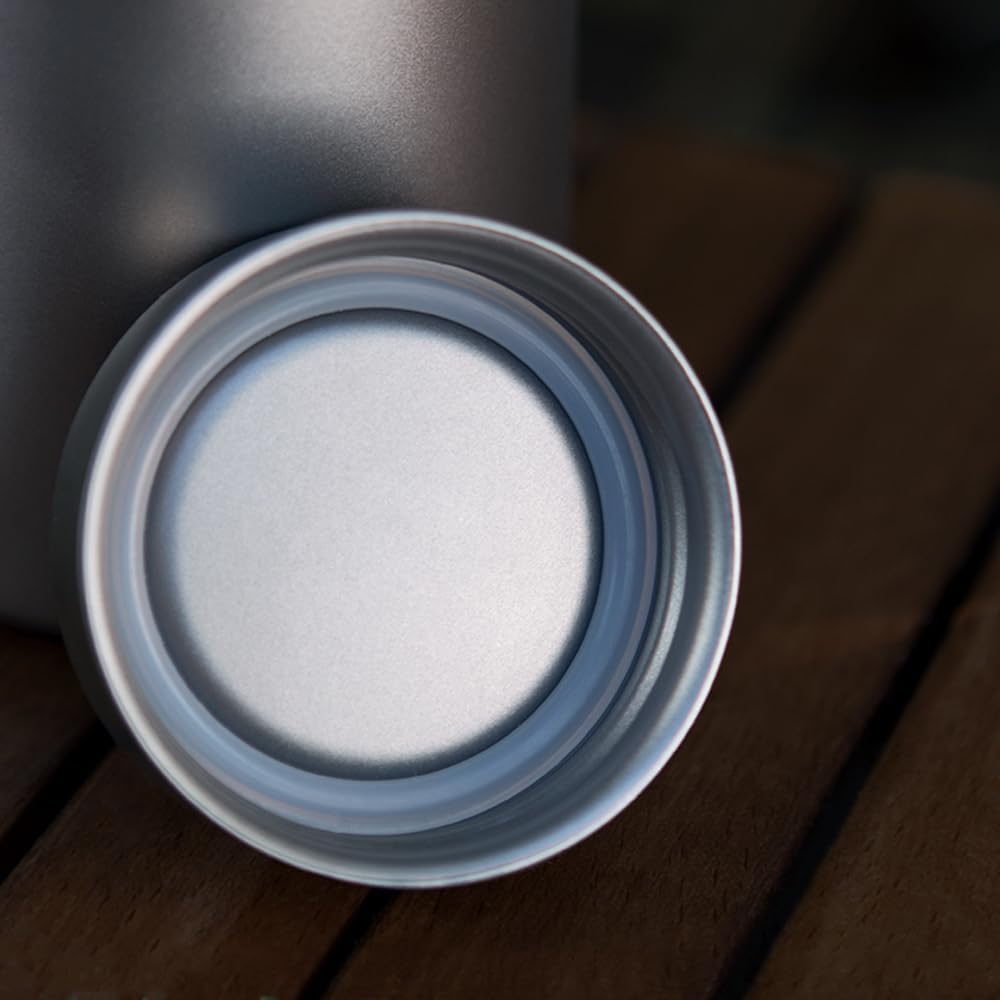 HXBER Titanium Water Bottle 1L Lightweight Sport Water Bottle for Outdoor Camping Hiking Backpacking