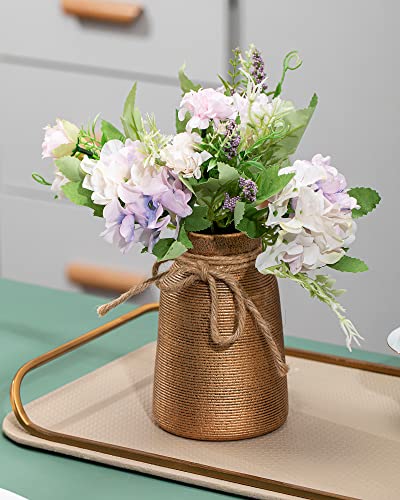 Galouro Vase -Flower Vase, Small Vases For Décor, Ceramic Vase For Shelf Décor, Table Décor, Decorative Vase For Bookshelf, Fireplace Mantle, Office, Centerpieces, Petite Farmhouse Décor #TOP5