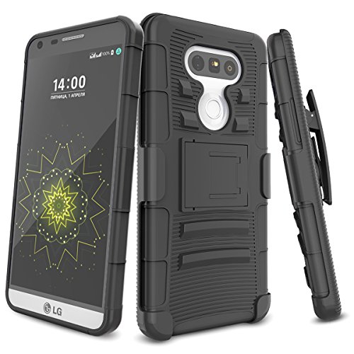 LG G5 Case,TILL [Knight Armor] Heavy Duty Full-Body Rugged Holster Resilient Armor Case