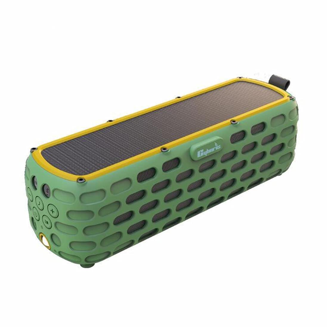 Altoparlante Bluetooth, Adattatore Audio Wireless HiFi, per Il Sistema Audio in Streaming Musicale Funziona, con La Ricarica Solare, La Luce di Emergenza, per L'esterno,Verde