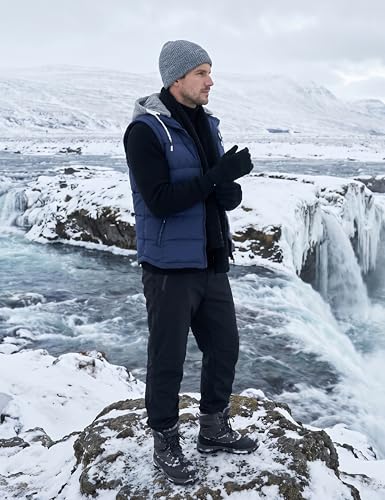 Image of ZSHOW Men's Puffer Vest Removable Hooded Vest Outdoor Winter Vest