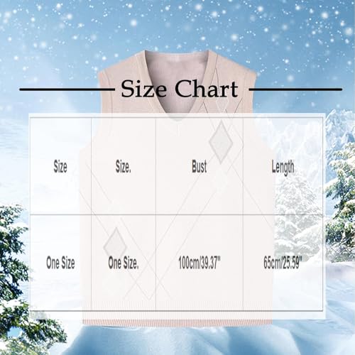 Men's Sleeveless Sweater Vest Lightweight V-Neck Knitted Vest Pullover Thermal Casual Jumper Sweater for Fall Winter3