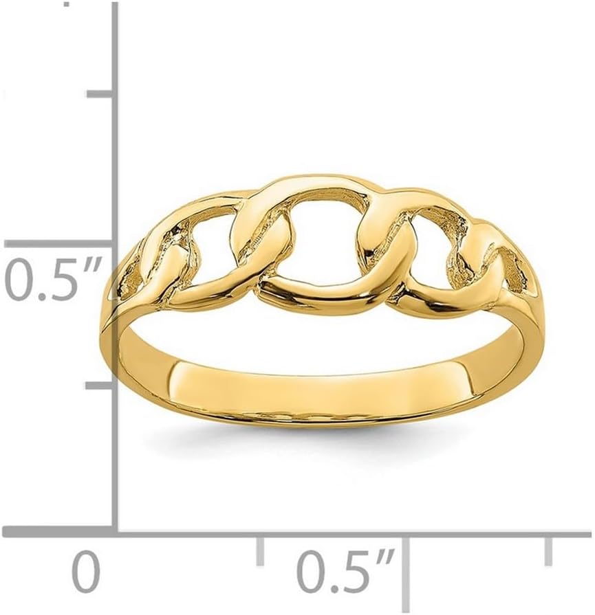 JewelryWeb 14k Gold Freeform Knot Ring High Polish Size 7 Ring for Women - Image 2