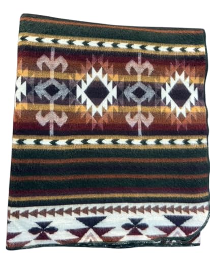 Image of Alpaca Wool Blanket, King Size 100 x 83, Reversible 2 in 1, Thick and Ultra Soft, Hypoallergenic, Non-Itchy, Handmade in Ecuador. Premium Alpaca Wool (Green, King (U.S. Standard))