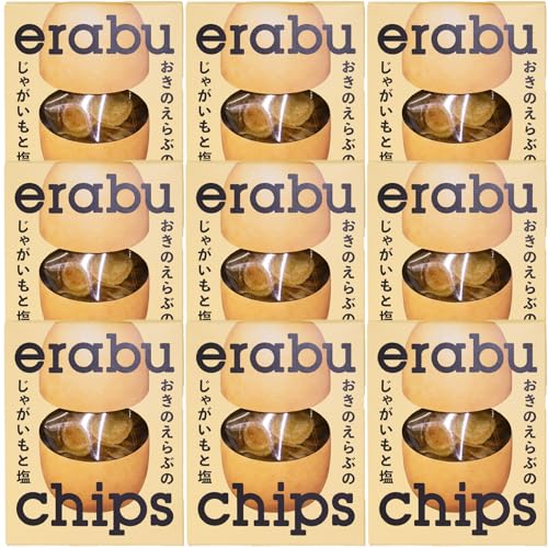 [GonZ]erabu chips(塩) 9箱セット ポテトチップス ポテト 菓子 お菓子 スナック菓子 じゃがいも ジャガイモ おやつ