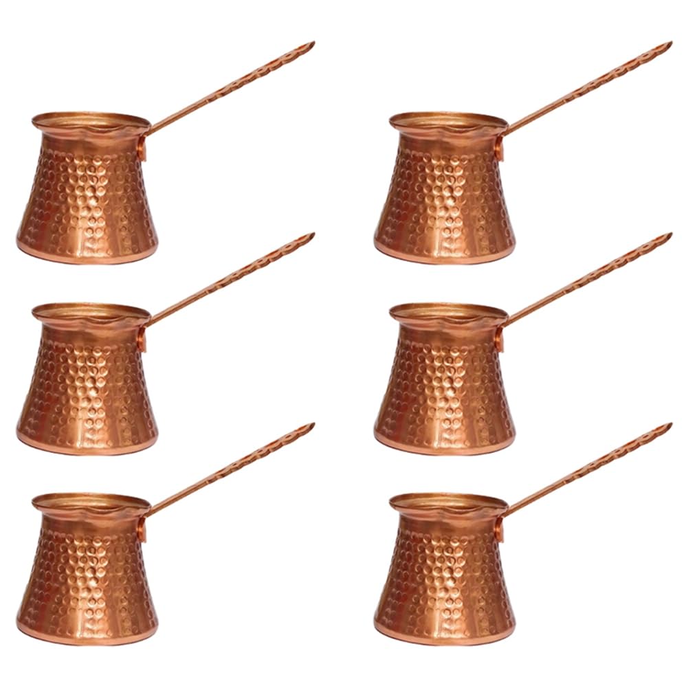 6X Kawowy Turek Turecki Dzbanek do Kawy 320 Ml Kawy Turecki Turecki Miedziany Ekspres do Kawy do Kafeterii Cezve