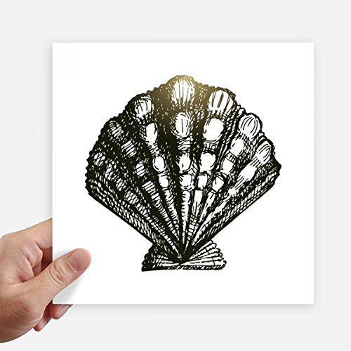 Sticker pétoncle vie marine pour customiser un ordinateur et masquer les rayures